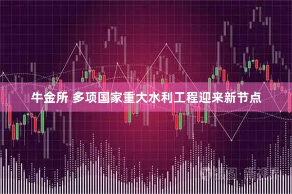 牛金所 多项国家重大水利工程迎来新节点